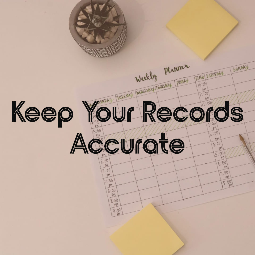 Accurate Record Keeping - Bookkeeping Support