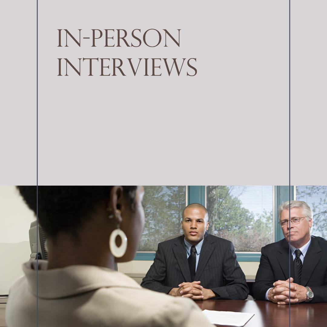 Conduct In-Person Interviews - Bookkeeping Support