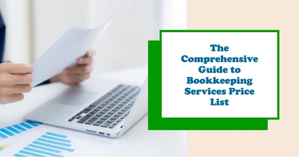 Bookkeeping Services Price List-Bookkeeping.Support