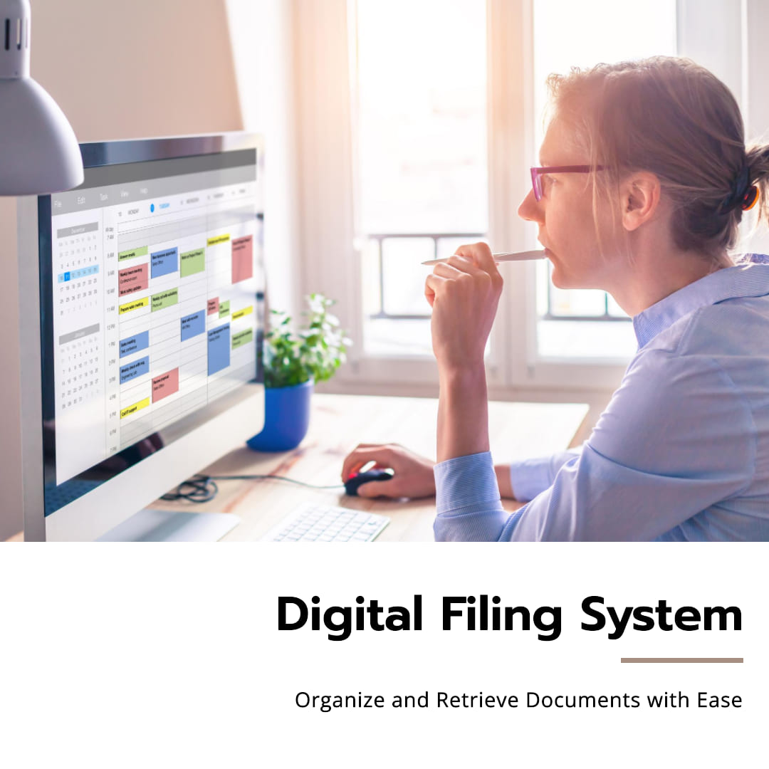 Implement a digital filing system - Bookkeeping Support